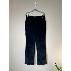 St. John Black Velvet Pants Size 10